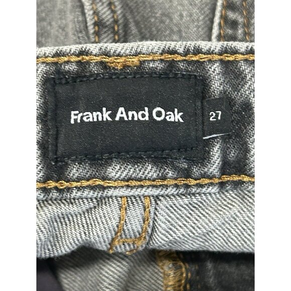 Frank And Oak Women’s Size 27 Nina Wide Leg Jambe Large Black Raw Frayed Hem - Picture 3 of 16